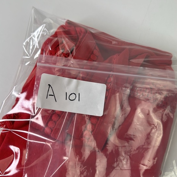 J. Crew Factory Red Fringe Sleeveless Tank Top - Picture 10 of 10